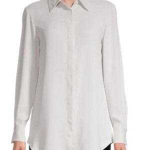 NWT T. Tahari High Low Hem Blouse 2X Ivory